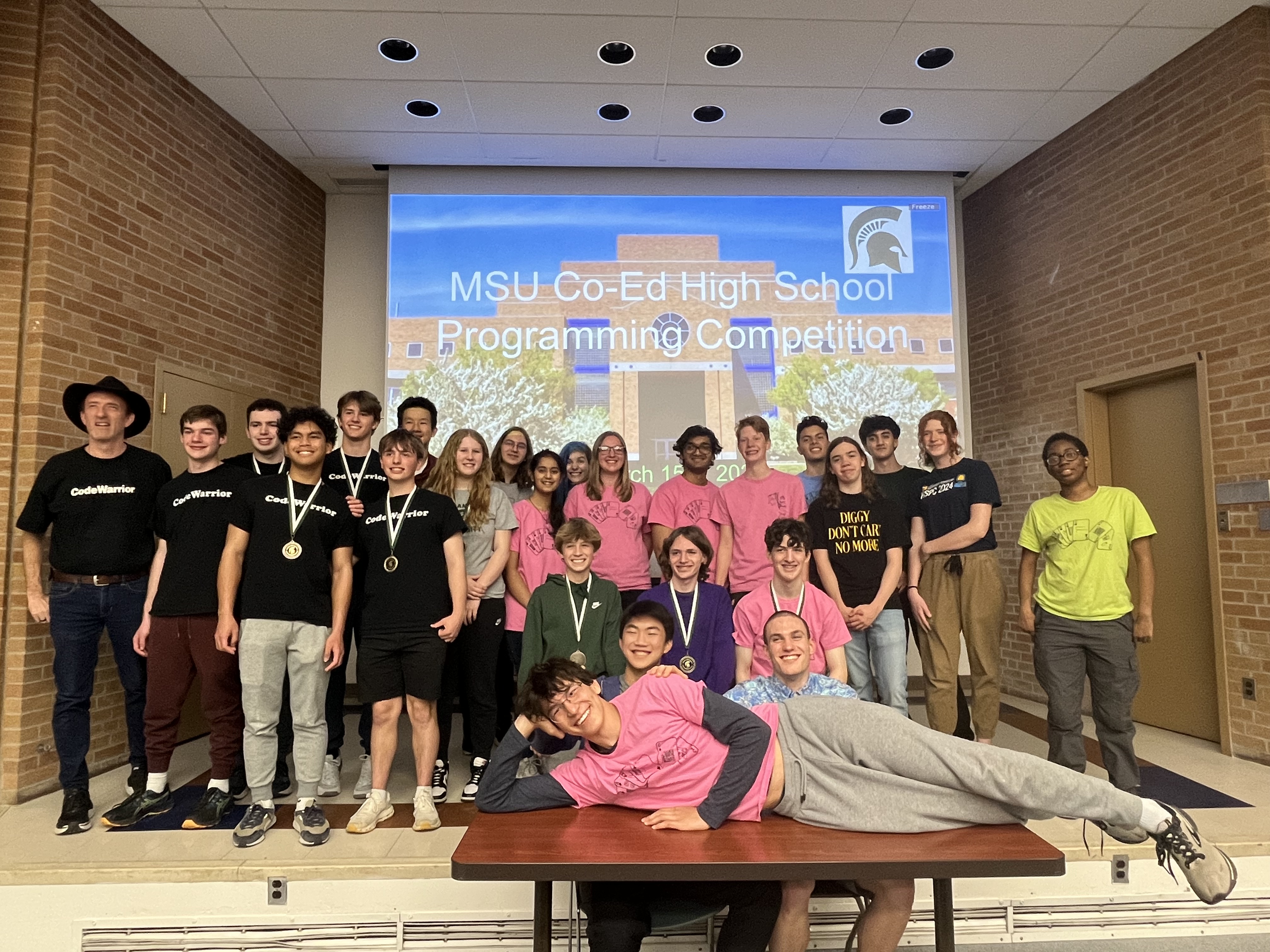 Students participating in the programming contest